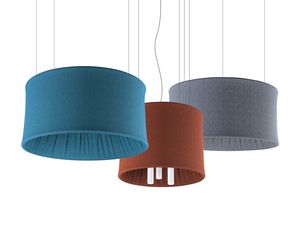 Milano, Lampes avec abat-jour en tissu insonorisant