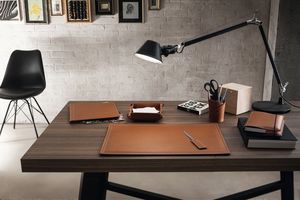 Ascanio 6pz, Coussin de bureau, porte-stylo, couteau en papier pour bureau