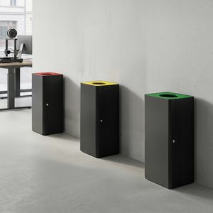 Centolitri lock, Poubelle pour la collecte s�lective des d�chets, en acier peint