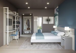 Art. 30895COL Ferrara color, Mobilier peu encombrant en m�tal et bois pour chambre d'h�tel