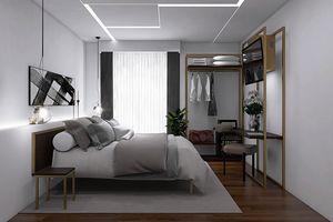 Art. 30898 Smart chambre d'h�tel, Mobilier de chambre d'h�tel, avec lit double transformable en 2 lits simples