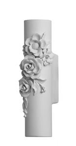 Capodimonte AP129 1B INT, Applique, en cramique orne de fleurs