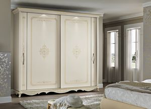 Angelica armoire, Armoire de style classique, avec portes coulissantes