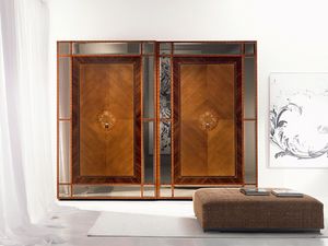 AR16 Pois armoire, Armoire  portes coulissantes, des incrustations dans divers matriaux