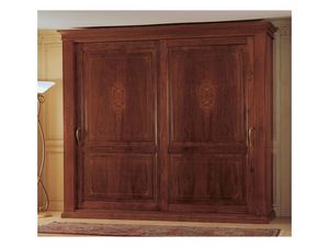 Art. 2004/279 '800 Francese Luigi Filippo, Armoire en bois, un morceau classique de meubles pour la chambre  coucher