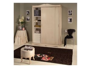 Art. 3131 Arianna, Armoire en bois dcor  la main, garniture argent