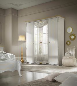 Giulietta Art. 3315 - 3415, lgante armoire laque blanche