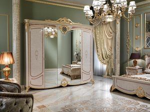 Isabelle armoire, Armoire luxueuse avec 3 portes miroir