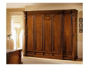 REGINA NOCE / Wardrobe 5 doors, Garde-robe de luxe avec 5 portes, pour les villas classiques