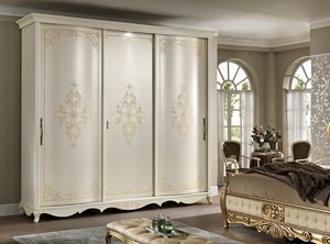 Virginia armoire, Armoire de style classique, avec portes coulissantes
