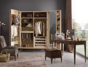 Ambrogio Armoire, Armoire en bois avec miroir interne