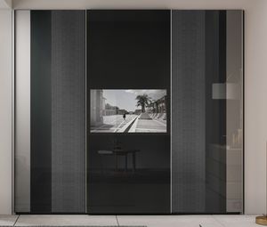Barovier, Armoire avec portes vitres et meuble TV