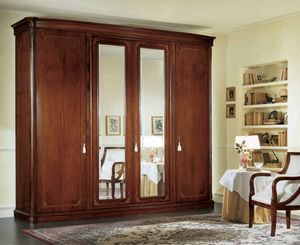 Gardenia armadio con specchio, Armoire avec des miroirs biseauts et tiroirs internes