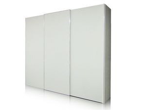 Idea, Blanc laqu armoire avec portes coulissantes, galement disponibles comme portes battantes, pour les chambres modernes