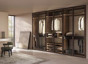 MOLTO WOOD, Armoire avec portes vitr�es