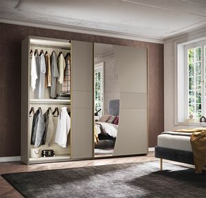 Prestige corda 2 armoire, Armoire moderne avec insert miroir