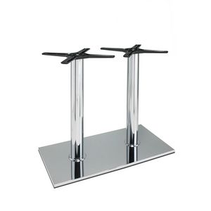 3024, Base rectangulaire pour tables de bar, en acier, avec 2 colonnes