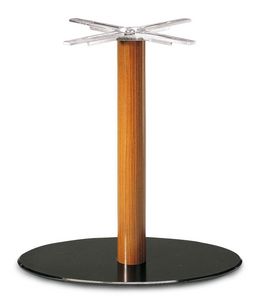Art.700/Ovale, Base de la table ovale, tube de support en bois, pour le contrat et l'usage domestique
