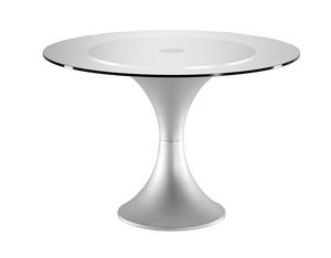 Art.730/AL, Base de la table ronde, cadre en aluminium, pour le contrat et l'usage domestique