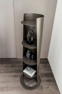 Ulisse biblioth�que, Biblioth�que colonne, structure en m�tal et base en marbre