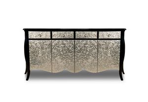 Art. 2411 Mar, Buffet design classique, fini noir et argent