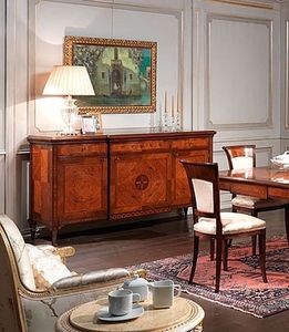 Art. 910 sideboard, Buffet de style classique, en bois de noyer, de salle  manger