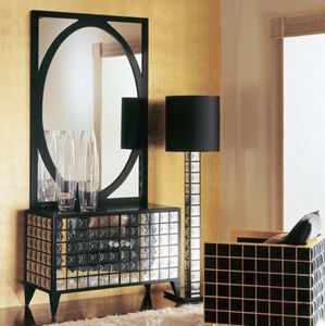 CR257, Classicl luxe Buffet en bois avec des miroirs dcoratifs