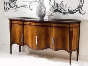 CR41 Pois Buffet, 4 portes incrustes Buffet, dans un style classique, pour le salon