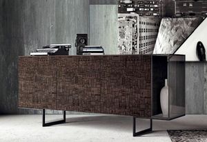 001 Buffet, Buffet moderne avec portes srigraphies