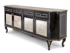 Buffet 25-1053, Buffet avec portes miroir anciennes