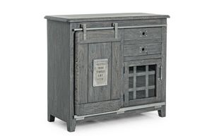 Buffet avec porte-bouteilles Jupiter gris, Buffet Vintage avec porte-bouteilles