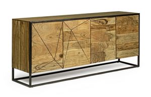 Buffet 4A Egon, Buffet en bois d'acacia