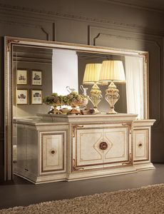 Leonardo buffet, Buffet classique, a termin en feuille d'or, 4 portes