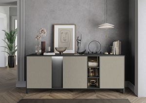 Venus buffet 3 portes, Buffet en bois, au design gomtrique