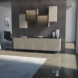 Virgo 4A L240, Buffet bas avec portes cannel�es 3D