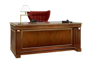 Desk SCR006F Firenze, criture-bureau en bois marquet pour le bureau