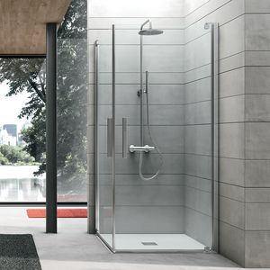Pivot, Cabine de douche avec porte pivotante pour usage domestique