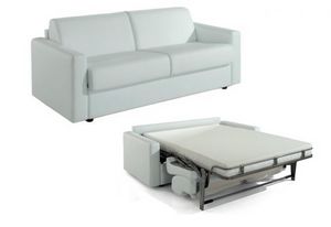 Art. 11949 Canap�-lit maxi en simili cuir, Maxi canap�-lit convertible en un lit double confortable