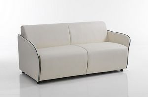 Art. 30112 Canap�-lit double avec accoudoirs fins, Canap�-lit confortable, avec rev�tement en �co-cuir ou en tissu