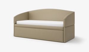Art. 30692 Lit simple en simili cuir, Canap�-lit simple �l�gant et pratique, en �co-cuir ignifuge