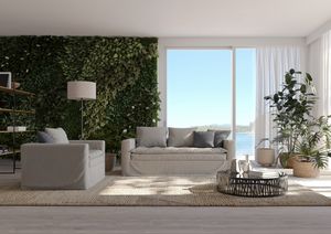 Scott, Canap�-lit aux lignes compactes, avec surmatelas sur l'assise