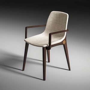 Armonia Art. EAR001, Chaise en bois avec accoudoirs, rembourr�e