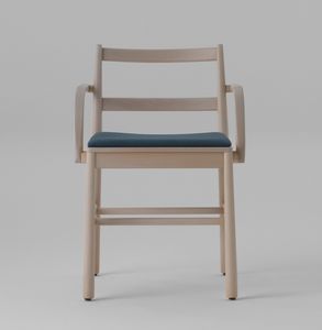 ART. 0021-IMB-AR JULIE, Chaise en bois avec assise rembourre