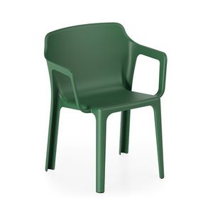 Linn�a, Chaise en polypropyl�ne avec accoudoirs, empilable