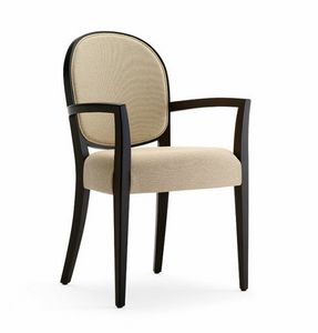 Perla 1 P, Chaise en bois au design classique et �l�gant