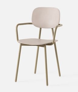 Tata young P, Chaise en m�tal avec accoudoirs