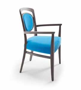 Tiffany 2 P, Chaise classique avec accoudoirs