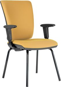 Comfort 4 jambes, Chaise rembourre pour les invits de bureau