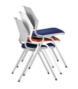 NESTING DELFIBRIO 063, Chaise empilable avec sige rembourr