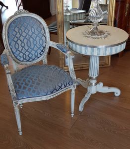 Art. 087, Fauteuil de style classique, feuille d'argent